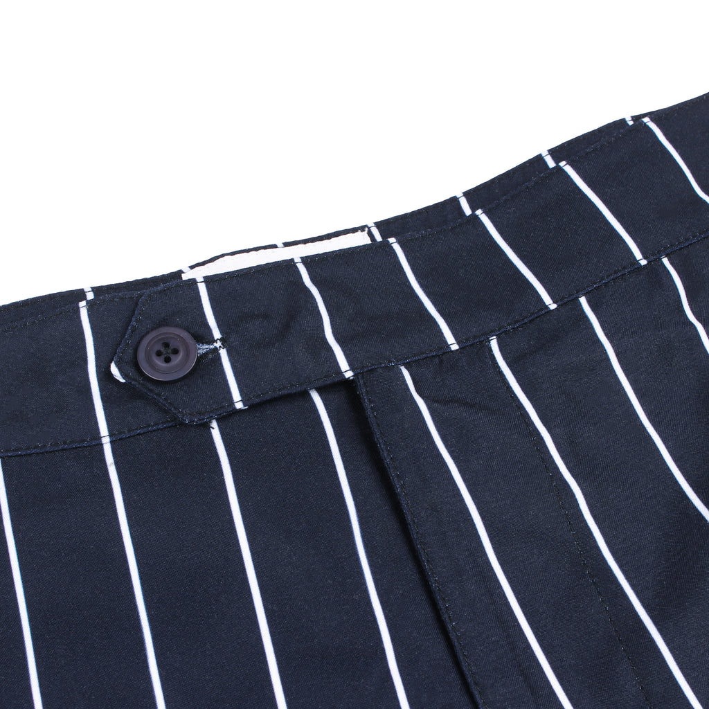 Tailored Swim Shorts - Navy Pinstripe