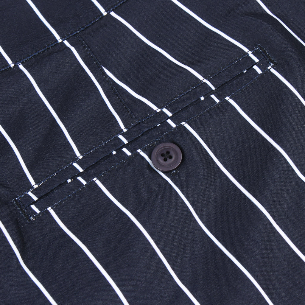 Tailored Swim Shorts - Navy Pinstripe