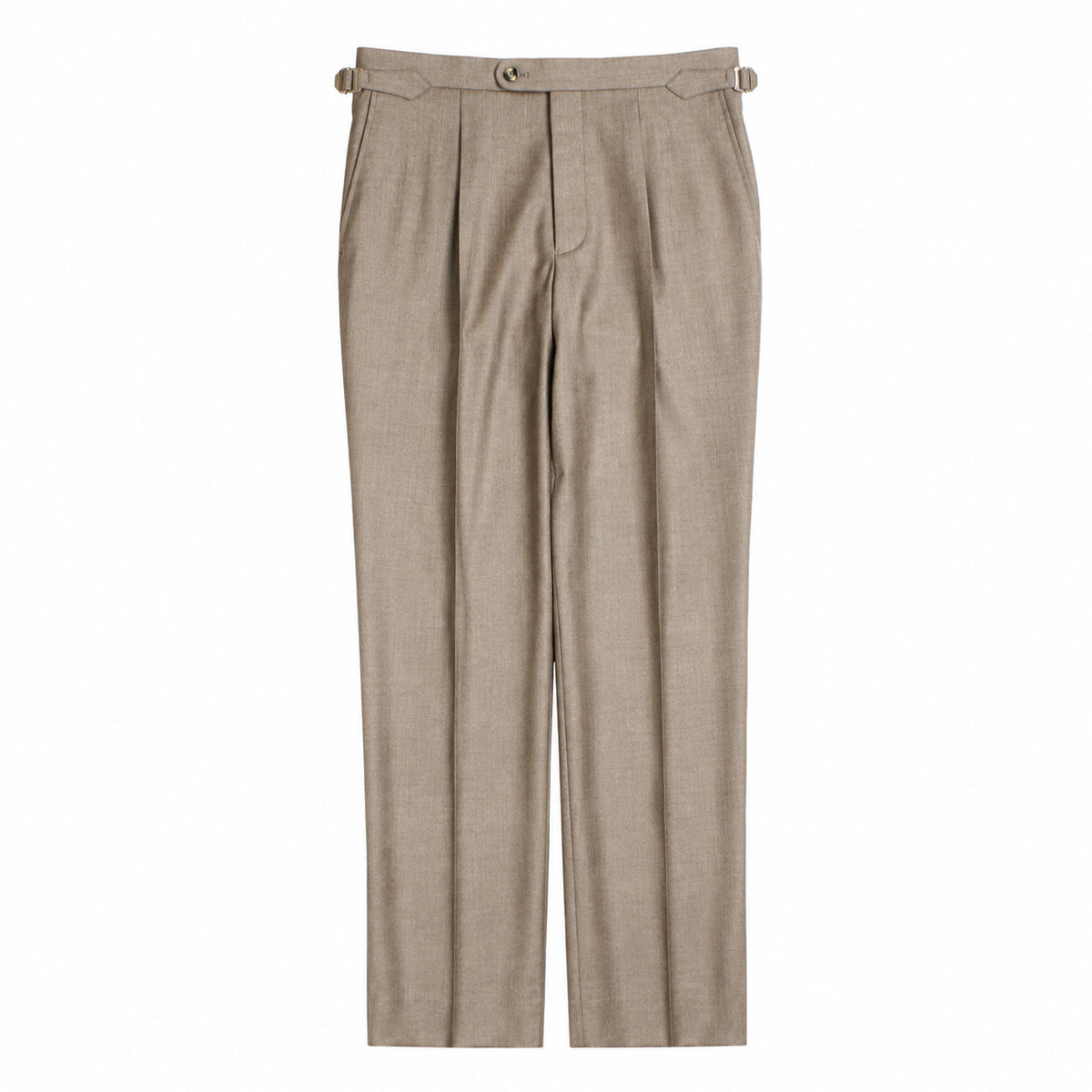 Taupe Flannel Trousers