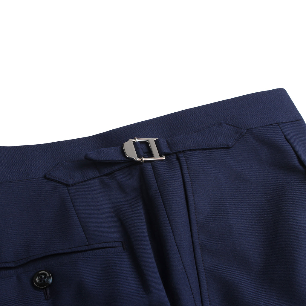 Single Pleat Trousers - Navy